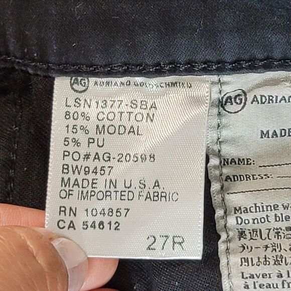 Ag adriano goldschmied black Stevie ankle skinny - Picture 9 of 10